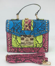 Load image into Gallery viewer, Multi Colored Animal Print Messenger Bag