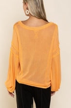 Load image into Gallery viewer, Transitional Knit Top with Balloon Sleeves