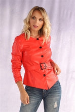 Load image into Gallery viewer, Belted Faux Leather Top