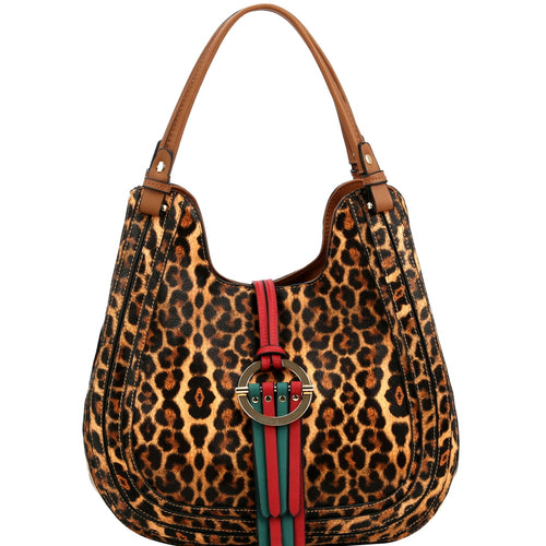Hobo Leopard with Ring Flap