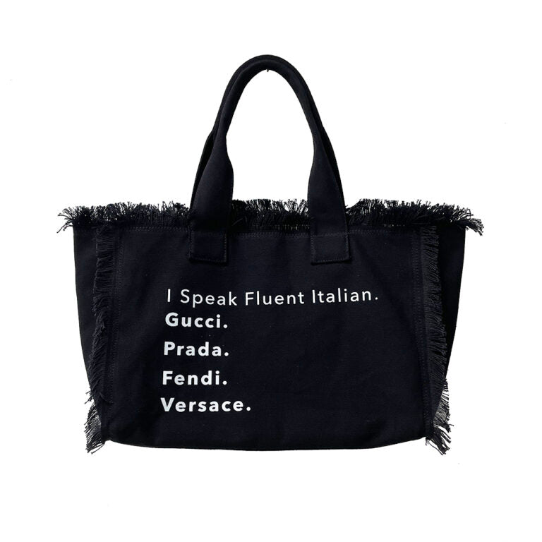 I Speak Fluent Italian Fabric Bag