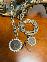 Load image into Gallery viewer, Silver and Gold Cable Linked upcycled Necklace