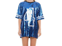 Load image into Gallery viewer, #4 Sequin T-Shirt Dress Jersey