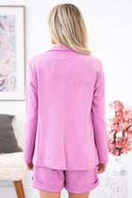 Load image into Gallery viewer, Lilac Business Blazer Short Set Suit