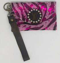 Load image into Gallery viewer, Hair on Hyde Upcycled Wristlet
