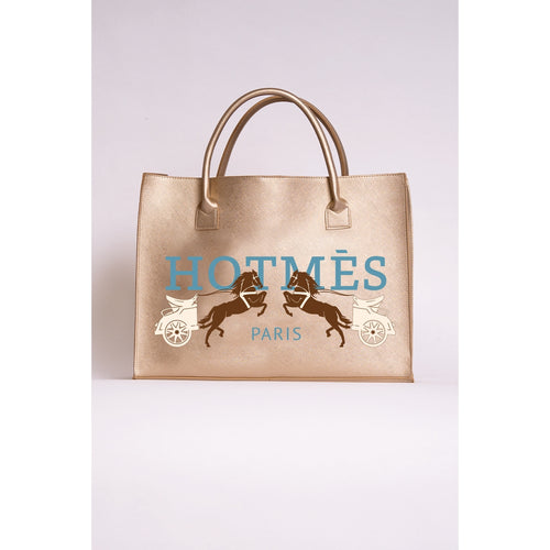 MODERN VEGAN TOTE - Hot Mes (Champagne)