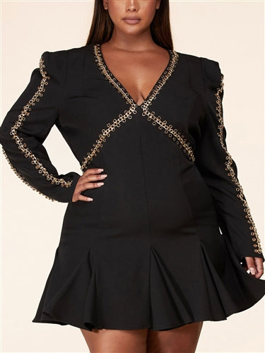 Black Embellished Dress