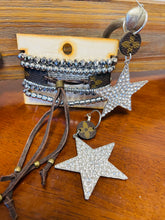 Load image into Gallery viewer, Upcycled Earrings Swarovski Star Crystals