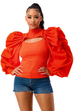 Load image into Gallery viewer, Mock Neck Front Keyhole Top