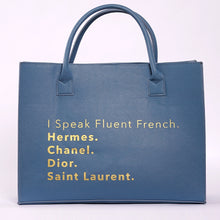 Load image into Gallery viewer, Denim Blue - Fluent French Tote