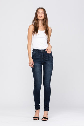 Super Dark High Waist Skinny Jeans