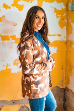 Load image into Gallery viewer, COW PRINT BLAZER WITH BUFFALO NICKEL BUTTONS