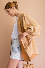Load image into Gallery viewer, CAMEL MINERAL WASHED OPEN KIMONO