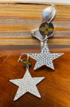 Load image into Gallery viewer, Upcycled Earrings Swarovski Star Crystals