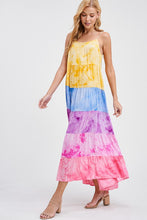 Load image into Gallery viewer, Sleeveless Tie-dye Rayon Knit Dress