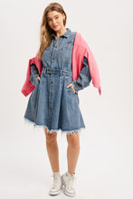 Load image into Gallery viewer, Easy Going Denim Mini Dress