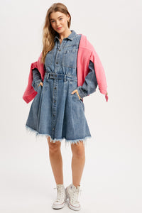 Easy Going Denim Mini Dress