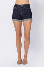 Load image into Gallery viewer, Judy Blue Stone Wash Open Seam Cuff Shorts