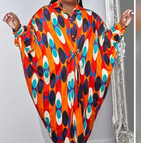Orange Pop of Love Dress