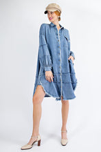 Load image into Gallery viewer, DENIM BUTTON DOWN DRESS