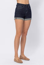 Load image into Gallery viewer, Judy Blue Stone Wash Open Seam Cuff Shorts