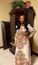 Load image into Gallery viewer, Jewel Collar Button Down Printed Dress
