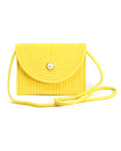 Load image into Gallery viewer, Solid Color Mini Straw Crossbody Bag