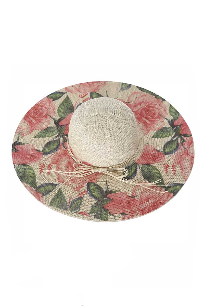 Pattern Floppy Brim Sun Hat