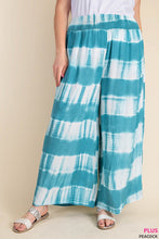 Load image into Gallery viewer, SOFT STRIPE TIE DYE RAYON FABRIC SMOCK WAIST PANTS