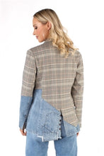 Load image into Gallery viewer, Plaid with Denim Pocket Jacket