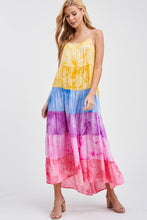 Load image into Gallery viewer, Sleeveless Tie-dye Rayon Knit Dress