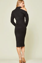 Load image into Gallery viewer, COLD SHOULDER KNIT DRESS