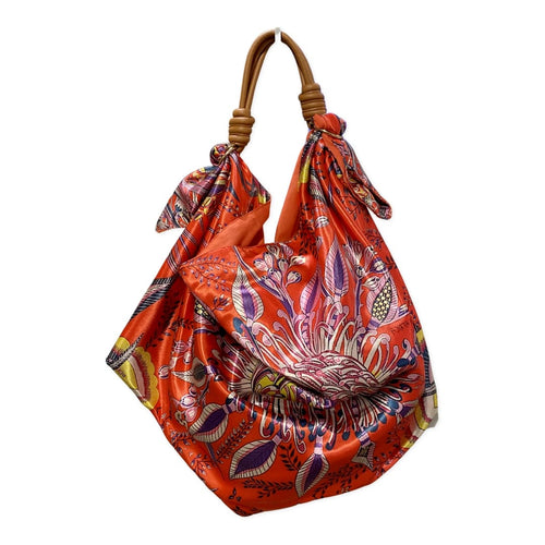 Flowers of South Africa Print Hobo Scarf Bag
