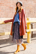Load image into Gallery viewer, LEATHER BUTTON DOWN SHIRT DRESS