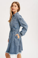 Load image into Gallery viewer, Easy Going Denim Mini Dress