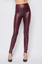 Load image into Gallery viewer, FAUX LEATHER LEGGINGS