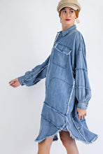 Load image into Gallery viewer, DENIM BUTTON DOWN DRESS