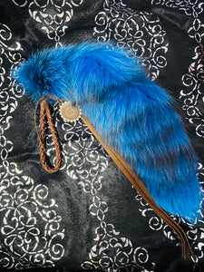 Fox Tail w/leather handle