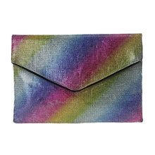 Load image into Gallery viewer, MULTI RAINBOW CLUTCH