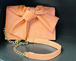 Compartment Clutch with Bow Front
