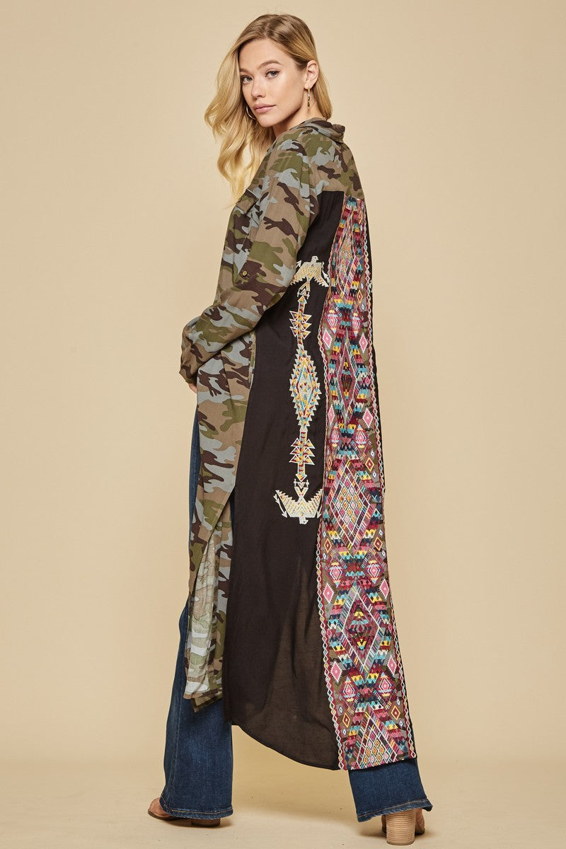 Camo Dress W/Patch Back