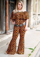 Load image into Gallery viewer, Leopard Off The Shoulder Jumpsuit