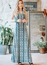 Load image into Gallery viewer, Print Cross-Back Maxi Dress