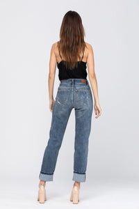 Mid- Rise Boyfriend Beach Splash Jeans